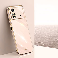 Ultra-thin Silicone Gel Soft Case Cover XL1 for Xiaomi Poco M4 Pro 4G Gold