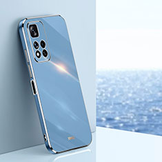Ultra-thin Silicone Gel Soft Case Cover XL1 for Xiaomi Poco X4 NFC Blue