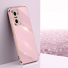 Ultra-thin Silicone Gel Soft Case Cover XL1 for Xiaomi Redmi K40 5G Pink