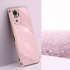 Ultra-thin Silicone Gel Soft Case Cover XL1 for Xiaomi Redmi Note 10 4G Pink