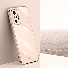 Ultra-thin Silicone Gel Soft Case Cover XL1 for Xiaomi Redmi Note 10 Pro 4G Gold