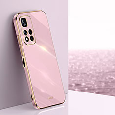 Ultra-thin Silicone Gel Soft Case Cover XL1 for Xiaomi Redmi Note 11 Pro+ Plus 5G Pink