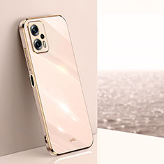 Ultra-thin Silicone Gel Soft Case Cover XL1 for Xiaomi Redmi Note 11T Pro+ Plus 5G Gold