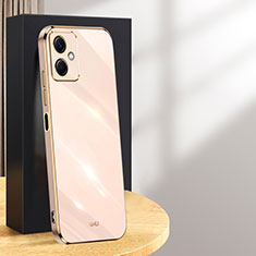 Ultra-thin Silicone Gel Soft Case Cover XL1 for Xiaomi Redmi Note 12R Pro 5G Rose Gold