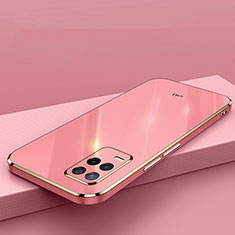 Ultra-thin Silicone Gel Soft Case Cover XL2 for Realme 8s 5G Hot Pink