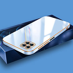 Ultra-thin Silicone Gel Soft Case Cover XL2 for Samsung Galaxy A22 4G Mint Blue