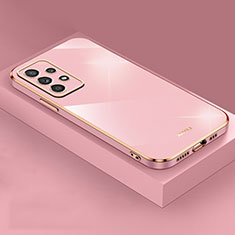 Ultra-thin Silicone Gel Soft Case Cover XL4 for Samsung Galaxy A52s 5G Rose Gold