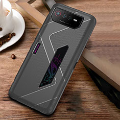 Ultra-thin Silicone Gel Soft Case Cover ZJ1 for Asus ROG Phone 6 Pro Gray