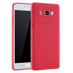 Ultra-thin Silicone Gel Soft Case S01 for Samsung Galaxy A7 Duos SM-A700F A700FD Red