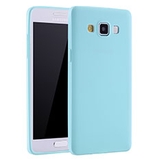 Ultra-thin Silicone Gel Soft Case S01 for Samsung Galaxy A7 Duos SM-A700F A700FD Sky Blue