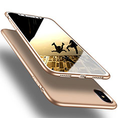 Ultra-thin Silicone Gel Soft Case S16 for Apple iPhone Xs Gold