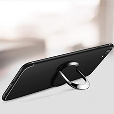 Ultra-thin Silicone Gel Soft Case with Finger Ring Stand A02 for Apple iPhone 6 Black