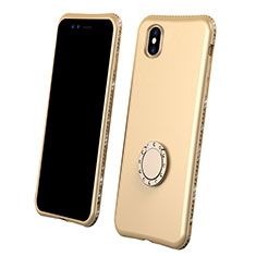 Ultra-thin Silicone Gel Soft Matte Finish Front and Back Case 360 Degrees Cover for Apple iPhone Xs Gold