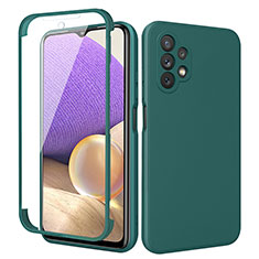 Ultra-thin Silicone Gel Soft Matte Finish Front and Back Case 360 Degrees Cover MJ1 for Samsung Galaxy A32 5G Green