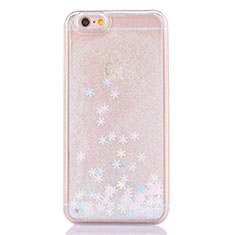 Ultra-thin Transparent Flowers Soft Case Cover T01 for Apple iPhone 6 White