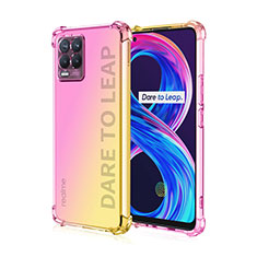 Ultra-thin Transparent Gel Gradient Soft Case Cover for Realme 8 4G Pink