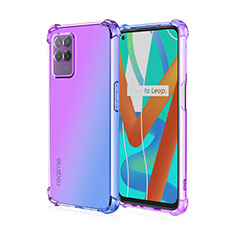 Ultra-thin Transparent Gel Gradient Soft Case Cover for Realme 8i Clove Purple