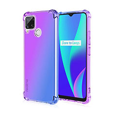 Ultra-thin Transparent Gel Gradient Soft Case Cover for Realme C25S Clove Purple