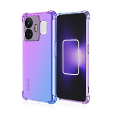 Ultra-thin Transparent Gel Gradient Soft Case Cover for Realme GT Neo5 240W 5G Clove Purple