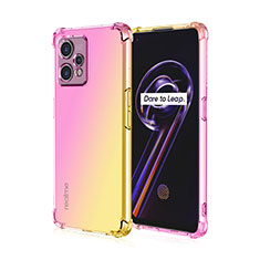 Ultra-thin Transparent Gel Gradient Soft Case Cover for Realme Q5 5G Pink