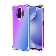 Ultra-thin Transparent Gel Gradient Soft Case Cover G01 for Xiaomi Poco X2 Blue