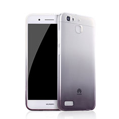 Ultra-thin Transparent Gel Gradient Soft Case for Huawei Enjoy 5S Black