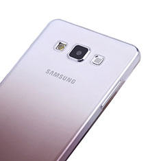 Ultra-thin Transparent Gel Gradient Soft Case for Samsung Galaxy A5 SM-500F Gray