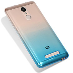Ultra-thin Transparent Gel Gradient Soft Case G01 for Xiaomi Redmi Note 3 MediaTek Blue