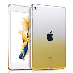 Ultra-thin Transparent Gel Gradient Soft Cover for Apple iPad Mini 4 Yellow