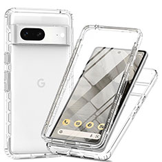 Ultra-thin Transparent Gel Gradient Soft Matte Finish Front and Back Case 360 Degrees Cover for Google Pixel 7 5G Clear