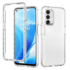 Ultra-thin Transparent Gel Gradient Soft Matte Finish Front and Back Case 360 Degrees Cover for Oppo A93 5G Clear