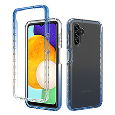 Ultra-thin Transparent Gel Gradient Soft Matte Finish Front and Back Case 360 Degrees Cover for Samsung Galaxy A04s Blue