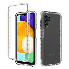 Ultra-thin Transparent Gel Gradient Soft Matte Finish Front and Back Case 360 Degrees Cover for Samsung Galaxy A04s Clear