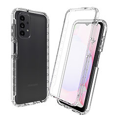Ultra-thin Transparent Gel Gradient Soft Matte Finish Front and Back Case 360 Degrees Cover for Samsung Galaxy A13 4G Clear