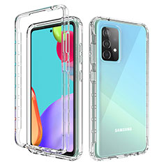 Ultra-thin Transparent Gel Gradient Soft Matte Finish Front and Back Case 360 Degrees Cover for Samsung Galaxy A52s 5G Clear