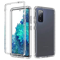 Ultra-thin Transparent Gel Gradient Soft Matte Finish Front and Back Case 360 Degrees Cover for Samsung Galaxy S20 FE 5G Clear