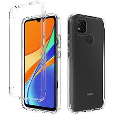 Ultra-thin Transparent Gel Gradient Soft Matte Finish Front and Back Case 360 Degrees Cover for Xiaomi Redmi 9 Activ Clear