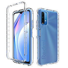 Ultra-thin Transparent Gel Gradient Soft Matte Finish Front and Back Case 360 Degrees Cover for Xiaomi Redmi 9 Power Clear