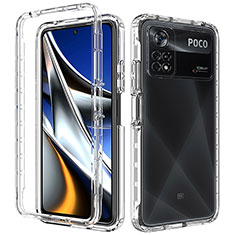 Ultra-thin Transparent Gel Gradient Soft Matte Finish Front and Back Case 360 Degrees Cover for Xiaomi Redmi Note 11E Pro 5G Clear