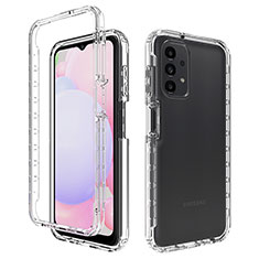 Ultra-thin Transparent Gel Gradient Soft Matte Finish Front and Back Case 360 Degrees Cover JX1 for Samsung Galaxy A13 4G Clear