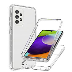 Ultra-thin Transparent Gel Gradient Soft Matte Finish Front and Back Case 360 Degrees Cover JX1 for Samsung Galaxy A52s 5G Clear