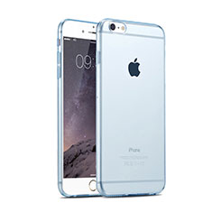 Ultra-thin Transparent Gel Soft Cover for Apple iPhone 6 Plus Blue