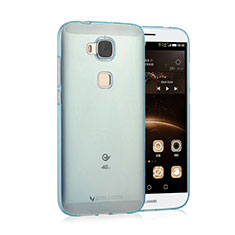 Ultra-thin Transparent Gel Soft Cover for Huawei G8 Blue