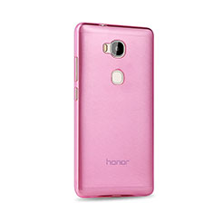 Ultra-thin Transparent Gel Soft Cover for Huawei GR5 Pink