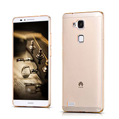 Ultra-thin Transparent Gel Soft Cover for Huawei Mate 7 Gold