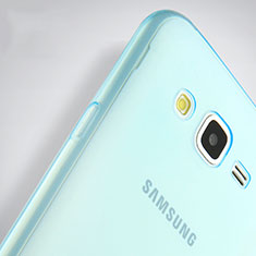 Ultra-thin Transparent Gel Soft Cover for Samsung Galaxy J7 SM-J700F J700H Blue