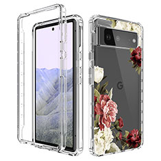 Ultra-thin Transparent Gel Soft Matte Finish Front and Back Case 360 Degrees Cover for Google Pixel 6 Pro 5G Brown