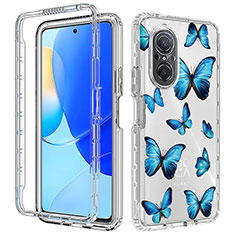 Ultra-thin Transparent Gel Soft Matte Finish Front and Back Case 360 Degrees Cover for Huawei Nova 9 SE Blue