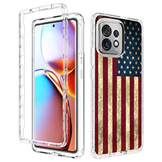 Ultra-thin Transparent Gel Soft Matte Finish Front and Back Case 360 Degrees Cover for Motorola Moto Edge 40 Pro 5G Mixed