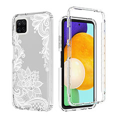 Ultra-thin Transparent Gel Soft Matte Finish Front and Back Case 360 Degrees Cover for Samsung Galaxy A22 5G White